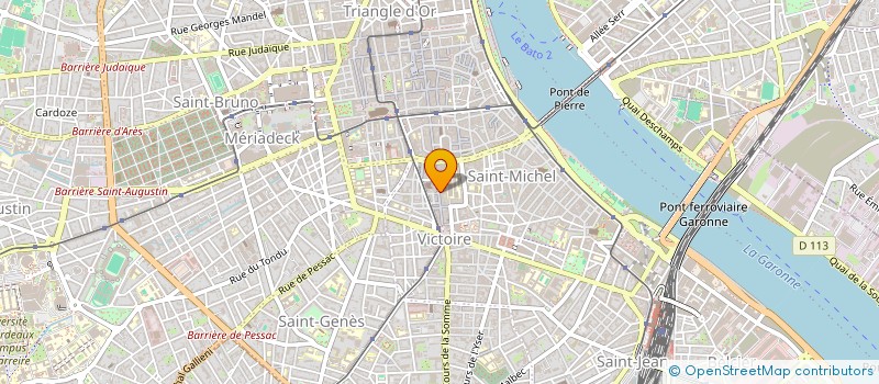 localisation de l'entreprise SCI 3F  BORDEAUX