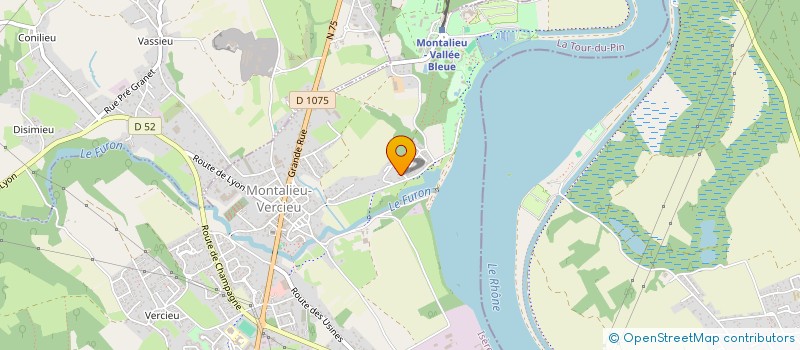 localisation de l'entreprise SCI 3F  MONTALIEU-VERCIEU