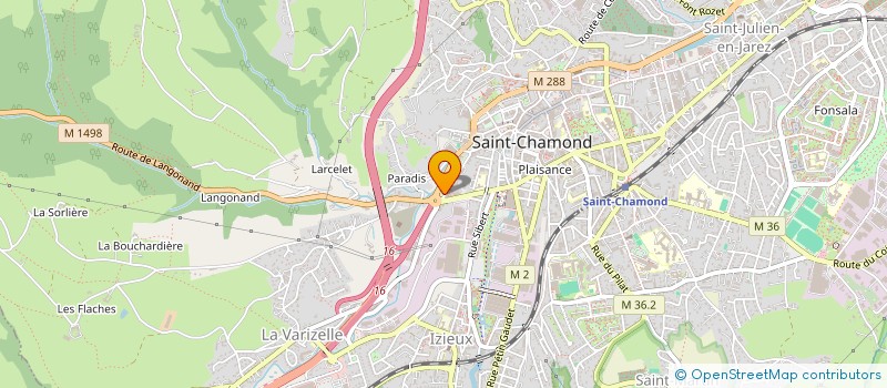 localisation de l'entreprise SCI 3F  SAINT-CHAMOND