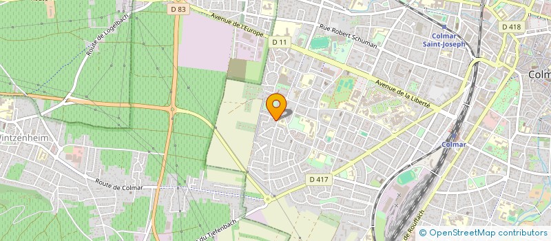 localisation de l'entreprise SCI 3F  COLMAR