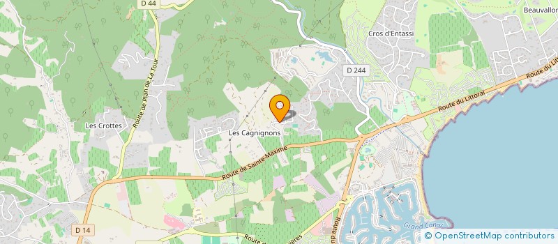 localisation de l'entreprise SCI 3F à GRIMAUD