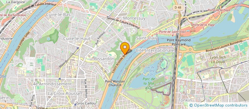 localisation de l'entreprise SCI 3F TRONCHET  CALUIRE-ET-CUIRE