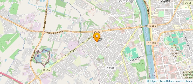 localisation de l'entreprise SCI 3FM  LE PASSAGE