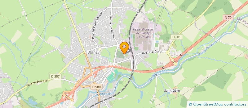 localisation de l'entreprise SCI 3G  BLANZY