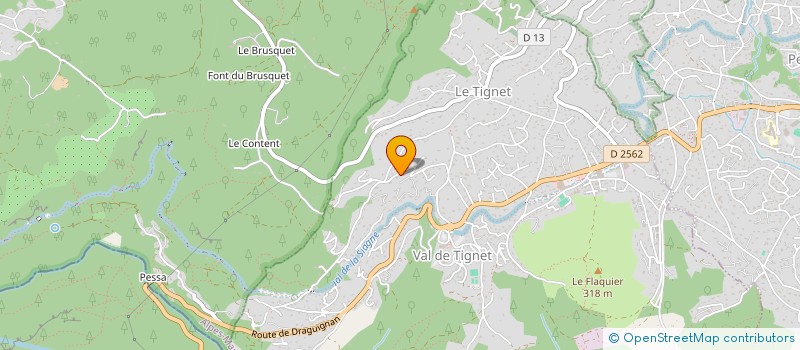 localisation de l'entreprise SCI 3G à LE TIGNET