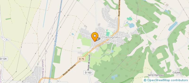 localisation de l'entreprise SCI 3G  CHAMAGNIEU