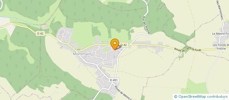 localisation de l'entreprise SCI 3G  MONTMAIN