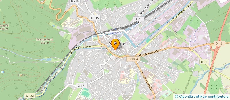 localisation de l'entreprise SCI 3G  SAVERNE