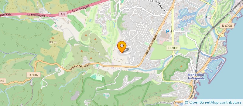 localisation de l'entreprise SCI 3G  MANDELIEU-LA-NAPOULE