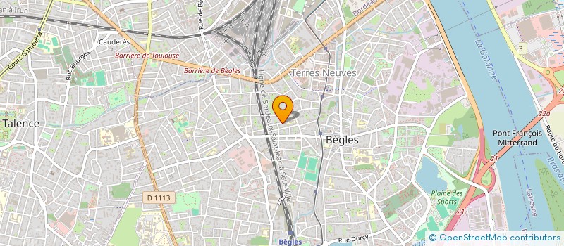 localisation de l'entreprise SCI 3GA à BEGLES