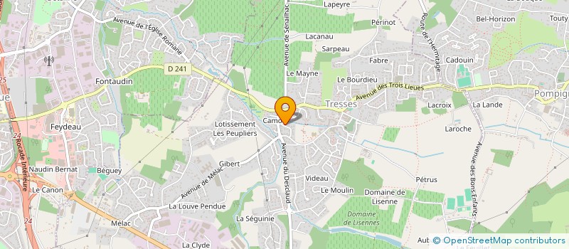 localisation de l'entreprise SCI 3GM  TRESSES