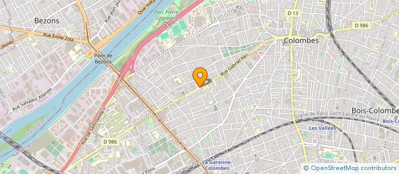 localisation de l'entreprise SCI 3H à COLOMBES