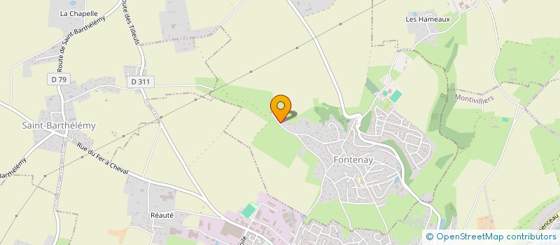 localisation de l'entreprise SCI 3H  FONTENAY