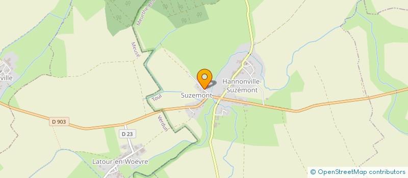 localisation de l'entreprise SCI 3H  HANNONVILLE-SUZEMONT