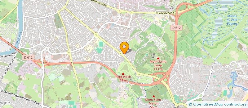 localisation de l'entreprise SCI 3I  AGDE