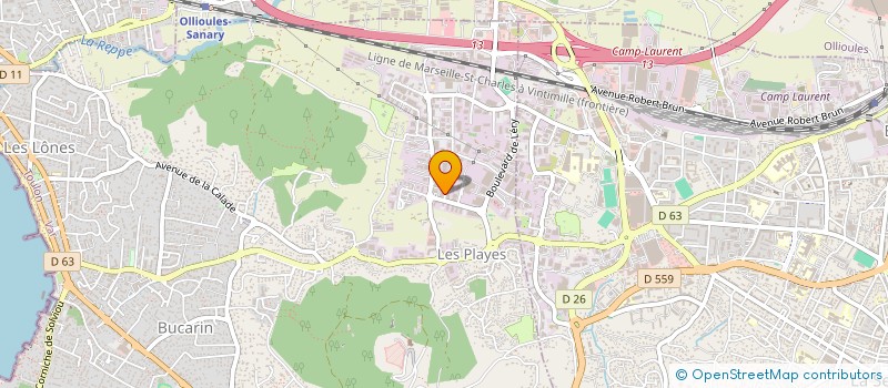 localisation de l'entreprise SCI 3J à SIX-FOURS-LES-PLAGES