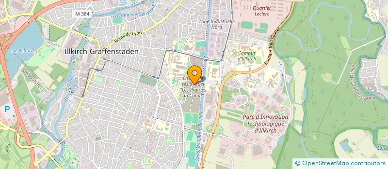 localisation de l'entreprise SCI 3J 67  ILLKIRCH-GRAFFENSTADEN