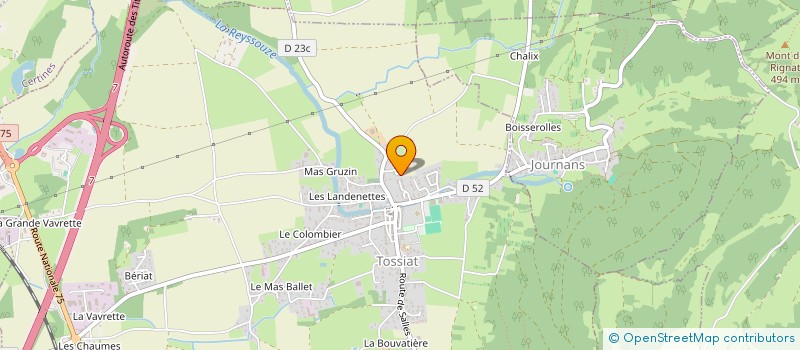 localisation de l'entreprise SCI 3J  TOSSIAT