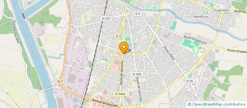 localisation de l'entreprise SCI 3J1F à MONTELIMAR