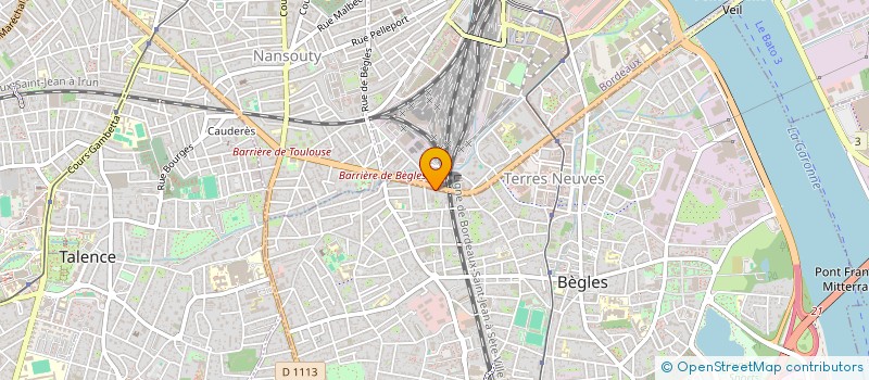 localisation de l'entreprise SCI 3J2P à BEGLES