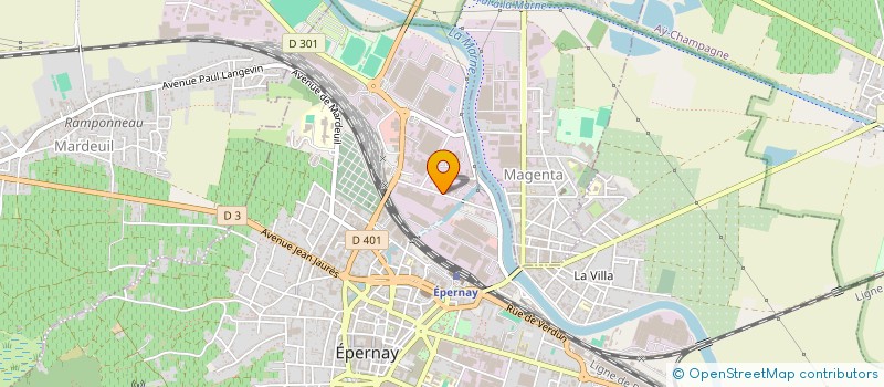 localisation de l'entreprise SCI 3JLT  EPERNAY