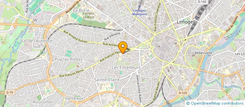 localisation de l'entreprise SCI 3JMD  LIMOGES