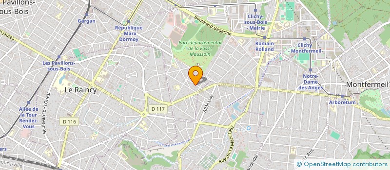 localisation de l'entreprise SCI 3K à CLICHY-SOUS-BOIS