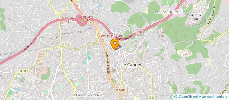 localisation de l'entreprise SCI 3L à LE CANNET