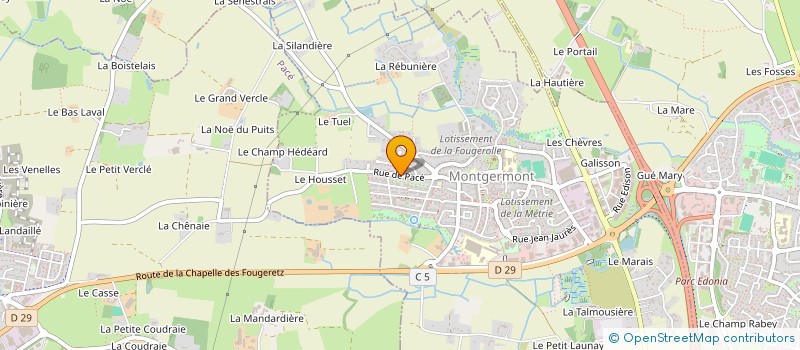 localisation de l'entreprise SCI 3L  MONTGERMONT