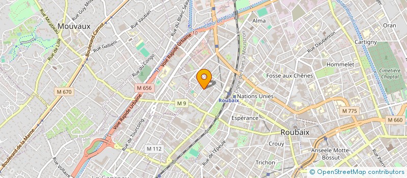 localisation de l'entreprise SCI 3L  ROUBAIX