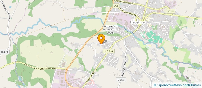 localisation de l'entreprise SCI 3L  HAGETMAU