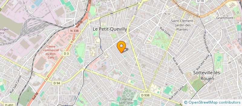 localisation de l'entreprise SCI 3L  LE PETIT-QUEVILLY