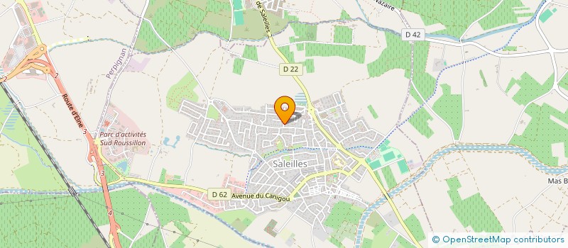 localisation de l'entreprise SCI 3L  SALEILLES