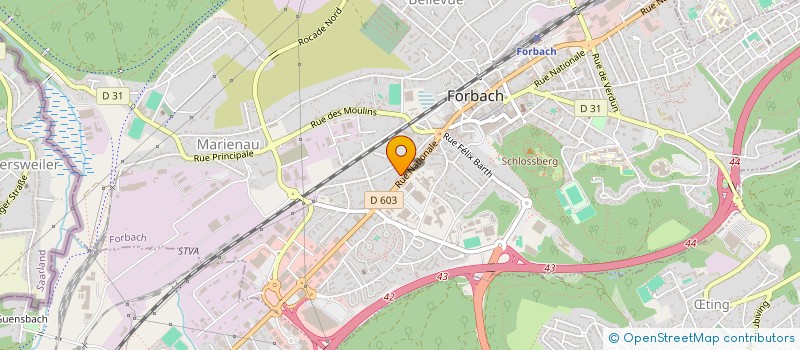 localisation de l'entreprise SCI 3L  FORBACH