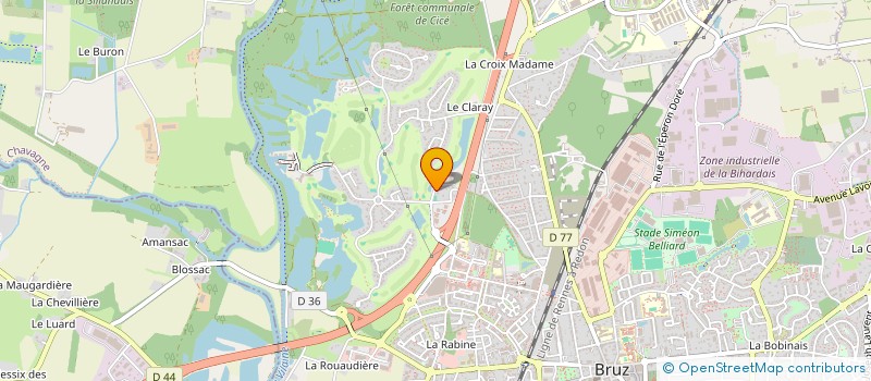 localisation de l'entreprise SCI 3L DES COURTILLONS à BRUZ
