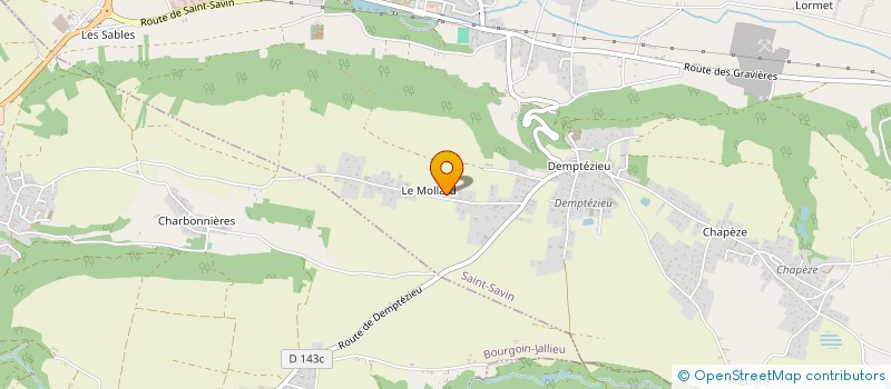 localisation de l'entreprise SCI 3L RUFFIEU à SAINT-SAVIN