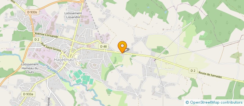 localisation de l'entreprise SCI 3LAC  HAGETMAU