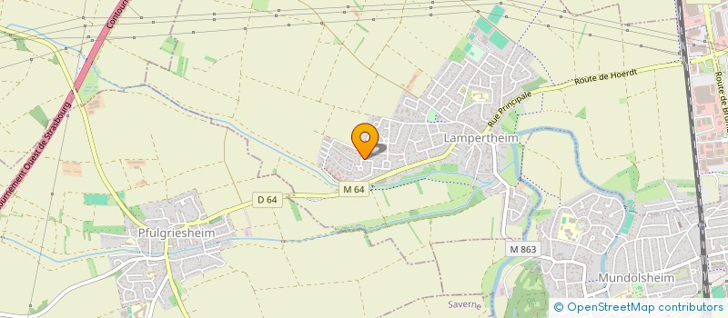 localisation de l'entreprise SCI 3LF  LAMPERTHEIM