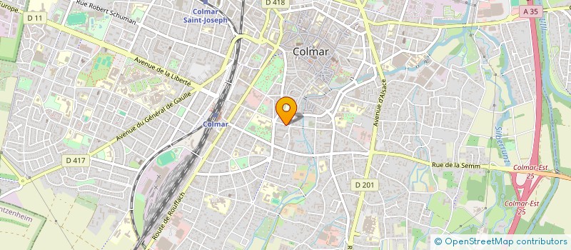 localisation de l'entreprise SCI 3LVI  COLMAR