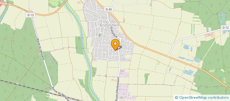 localisation de l'entreprise SCI 3M  ANDOLSHEIM