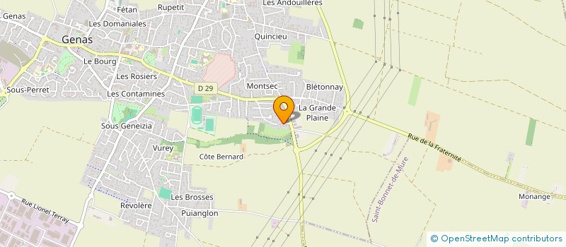 localisation de l'entreprise SCI 3M-INVEST  GENAS