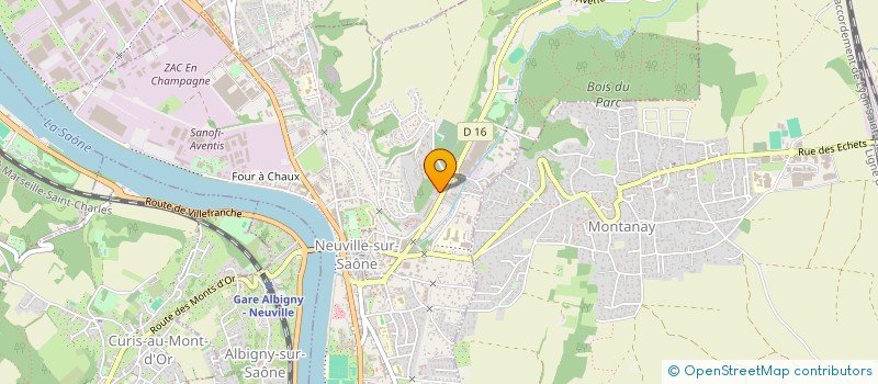 localisation de l'entreprise SCI 3M MONTREVAL  NEUVILLE-SUR-SAONE