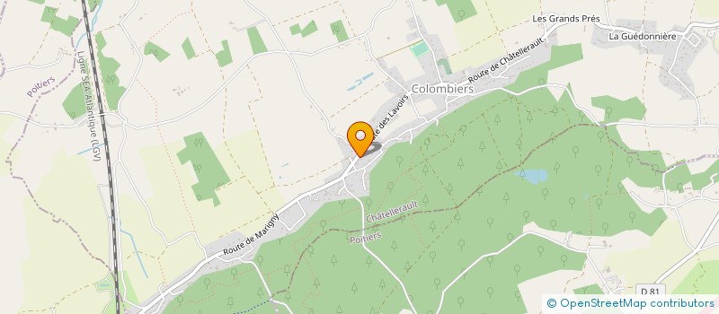 localisation de l'entreprise SCI 3M1P IMMO  COLOMBIERS