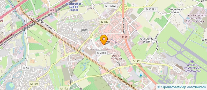 localisation de l'entreprise SCI 3MJC MAISON DU VELO  LATTES