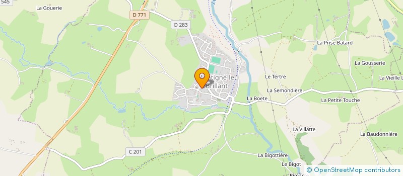 localisation de l'entreprise SCI 3MNS  MONTIGNE-LE-BRILLANT