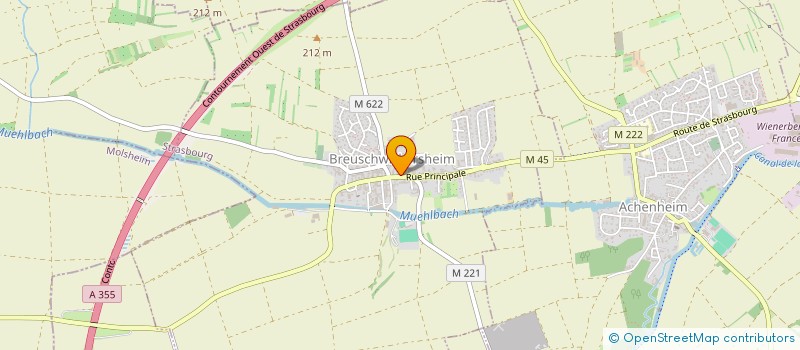 localisation de l'entreprise SCI 3N  BREUSCHWICKERSHEIM