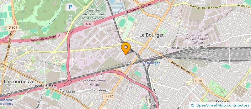 localisation de l'entreprise SCI 3NC à LE BOURGET