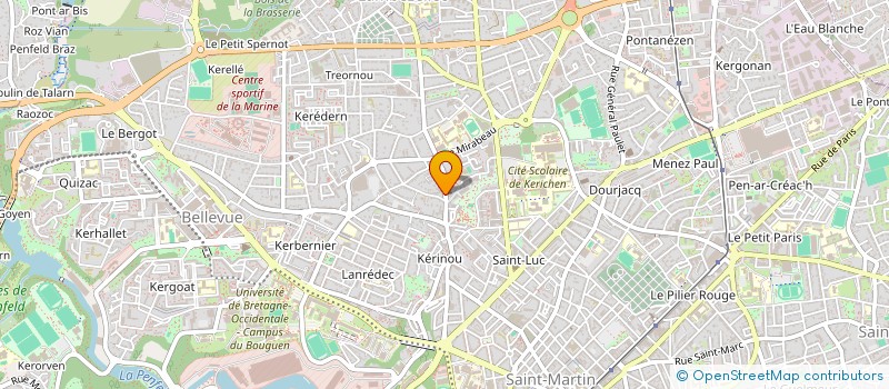 localisation de l'entreprise SCI 3P BREST  BREST