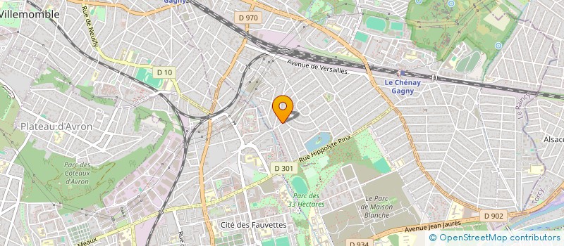 localisation de l'entreprise SCI 3PC à GAGNY