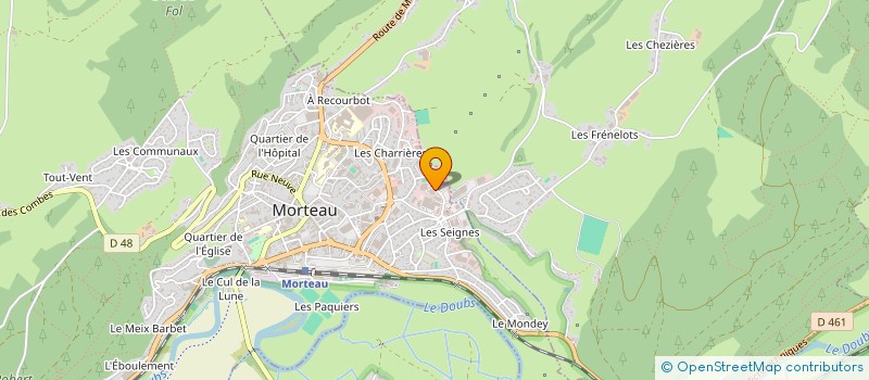 localisation de l'entreprise SCI 3PM3  MORTEAU